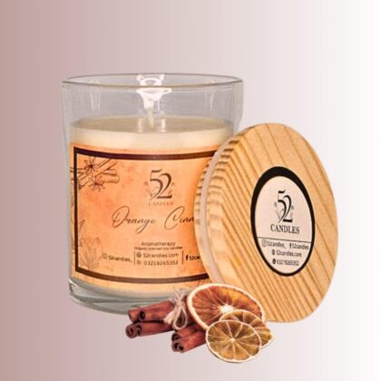Orange Cinnamon Scented Candle