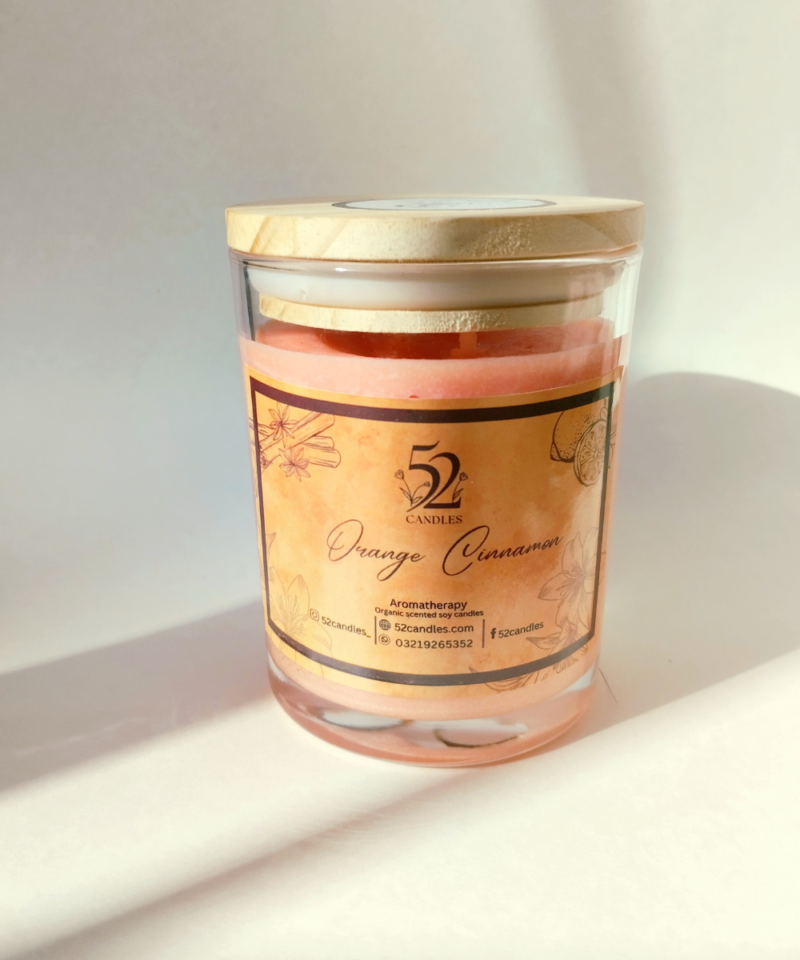 Orange Cinnamon Scented Candle